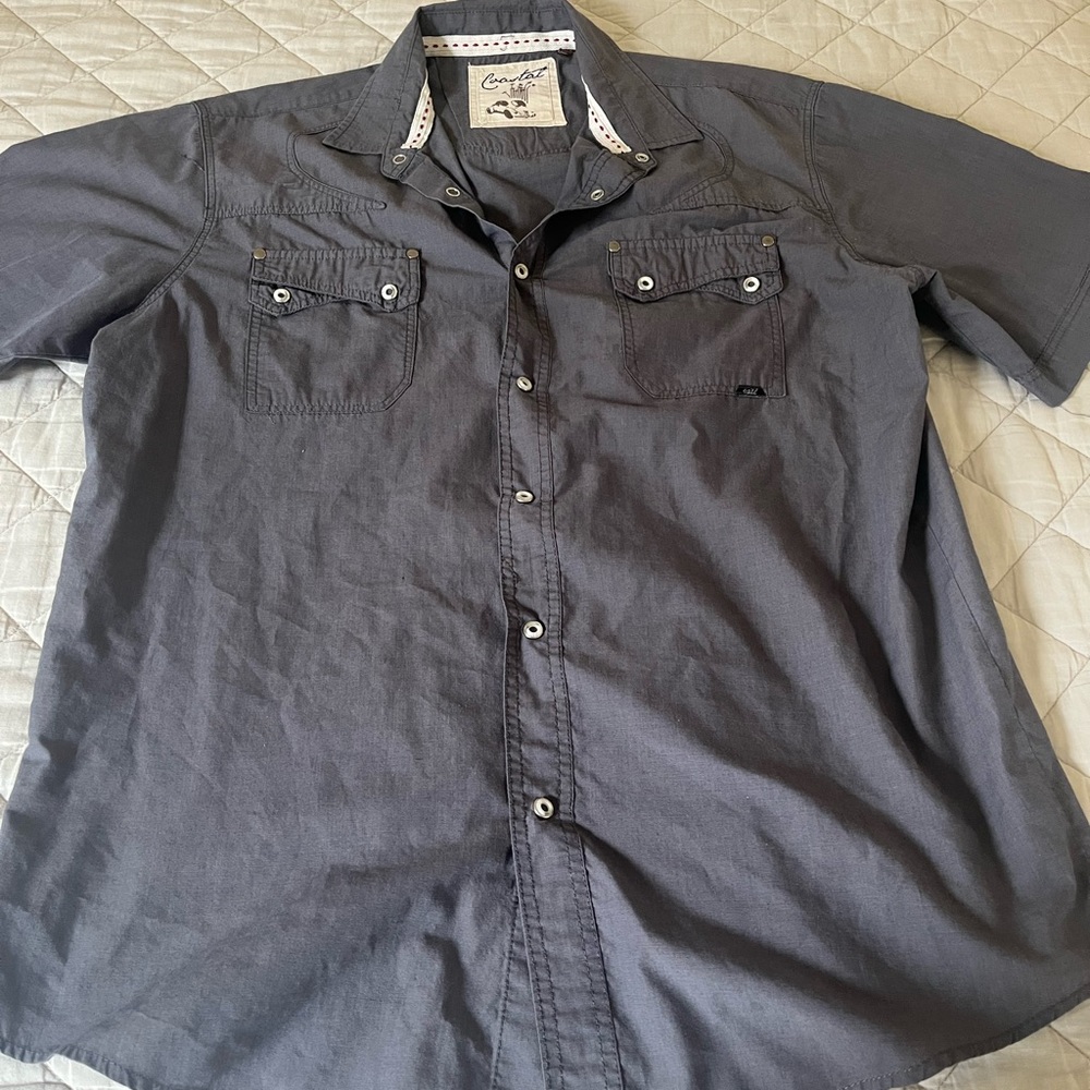 Grey Coastal Button Down